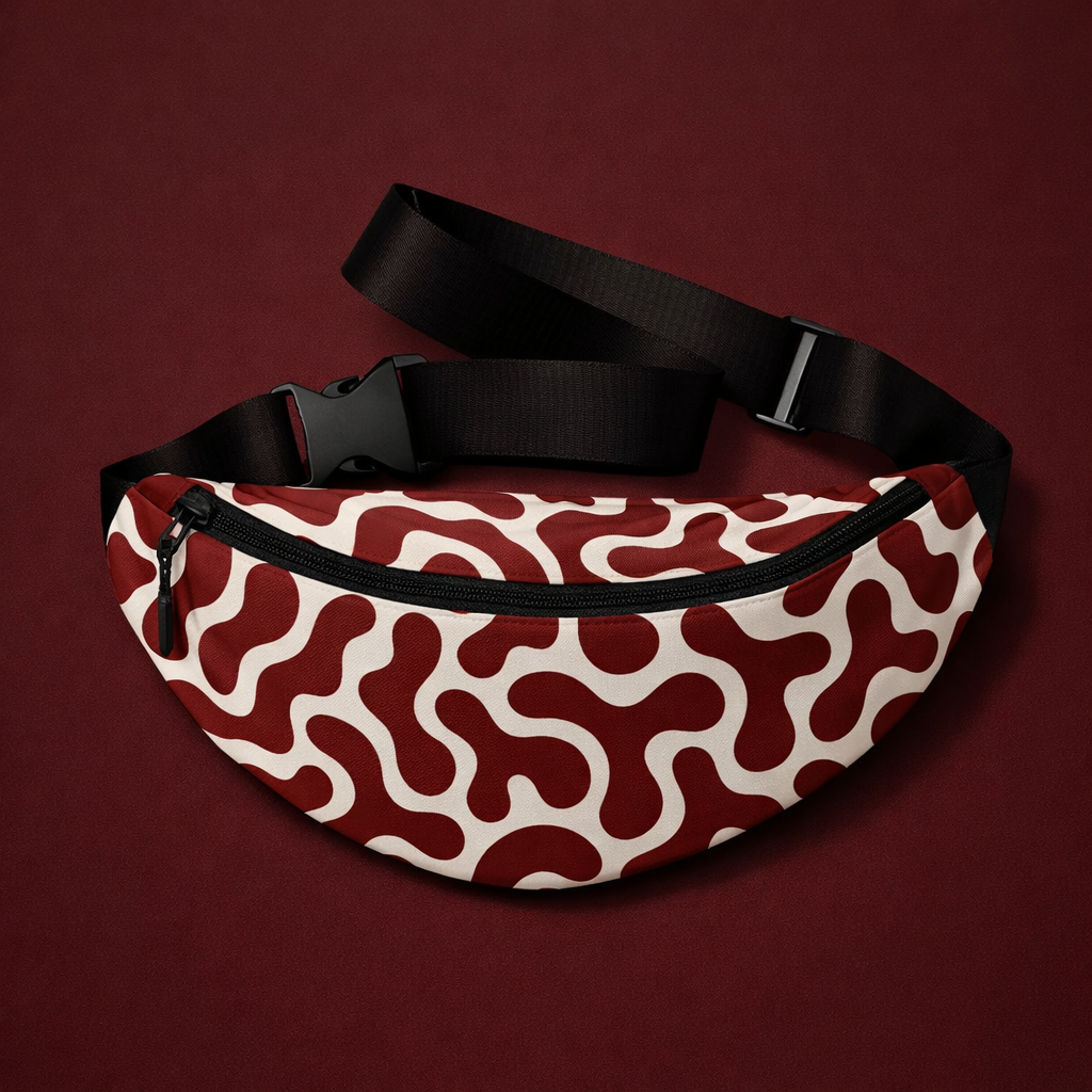Maroon Drift Fanny Pack