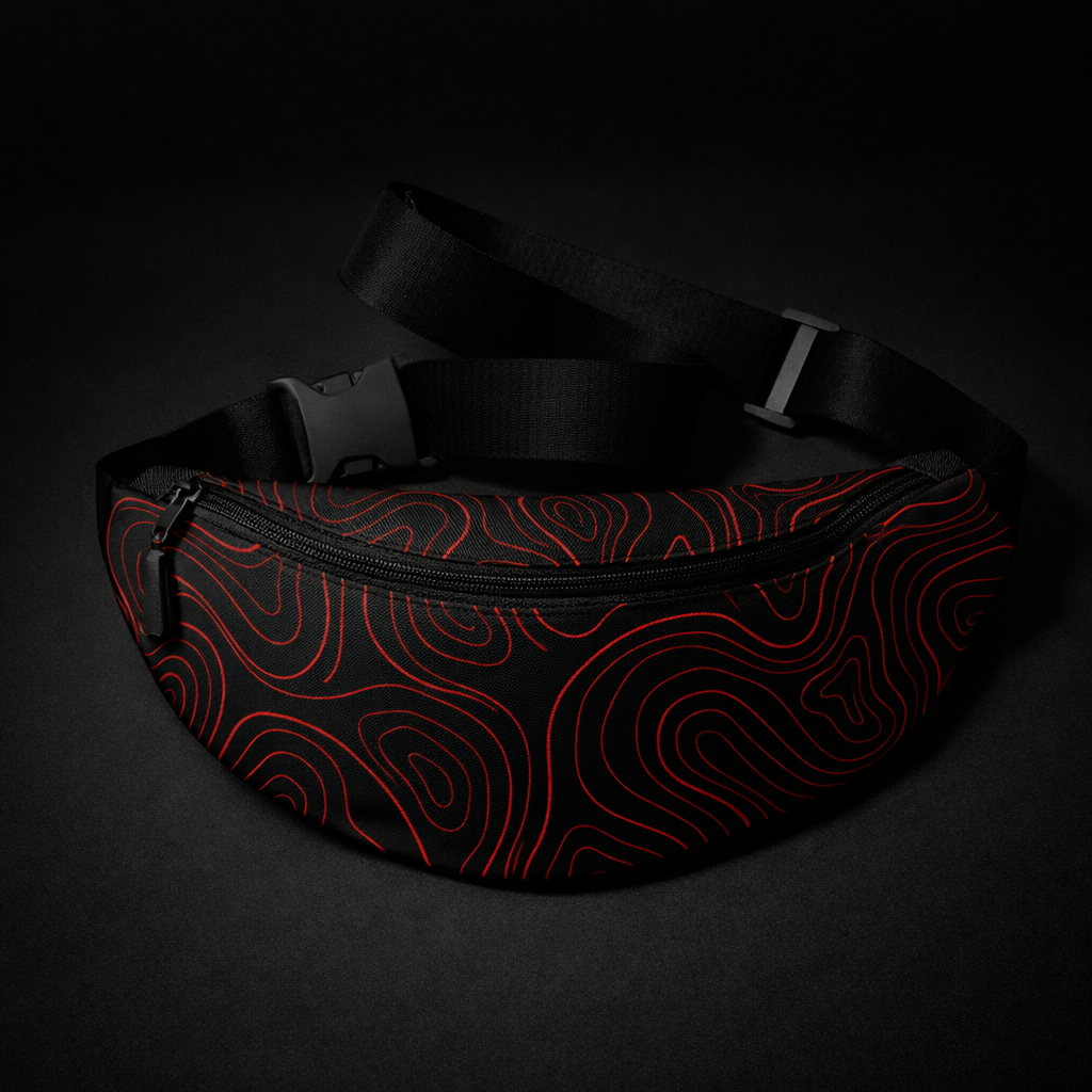 Crimson Contour Fanny Pack