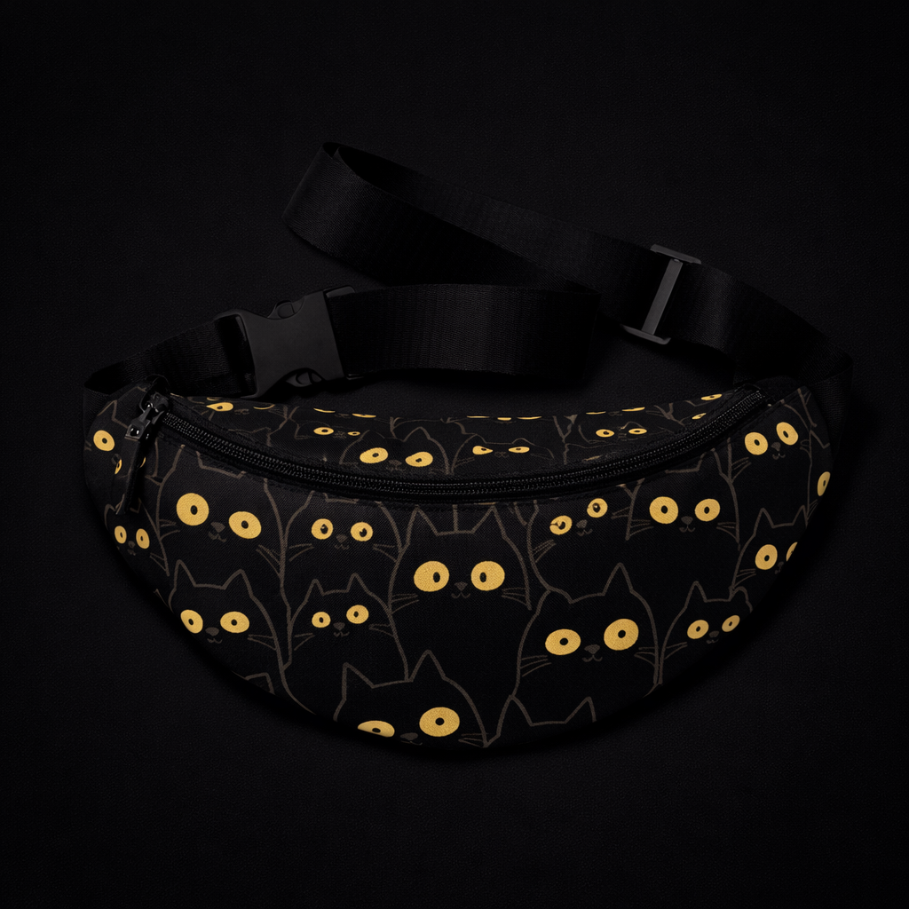 Midnight Cats Fanny Pack