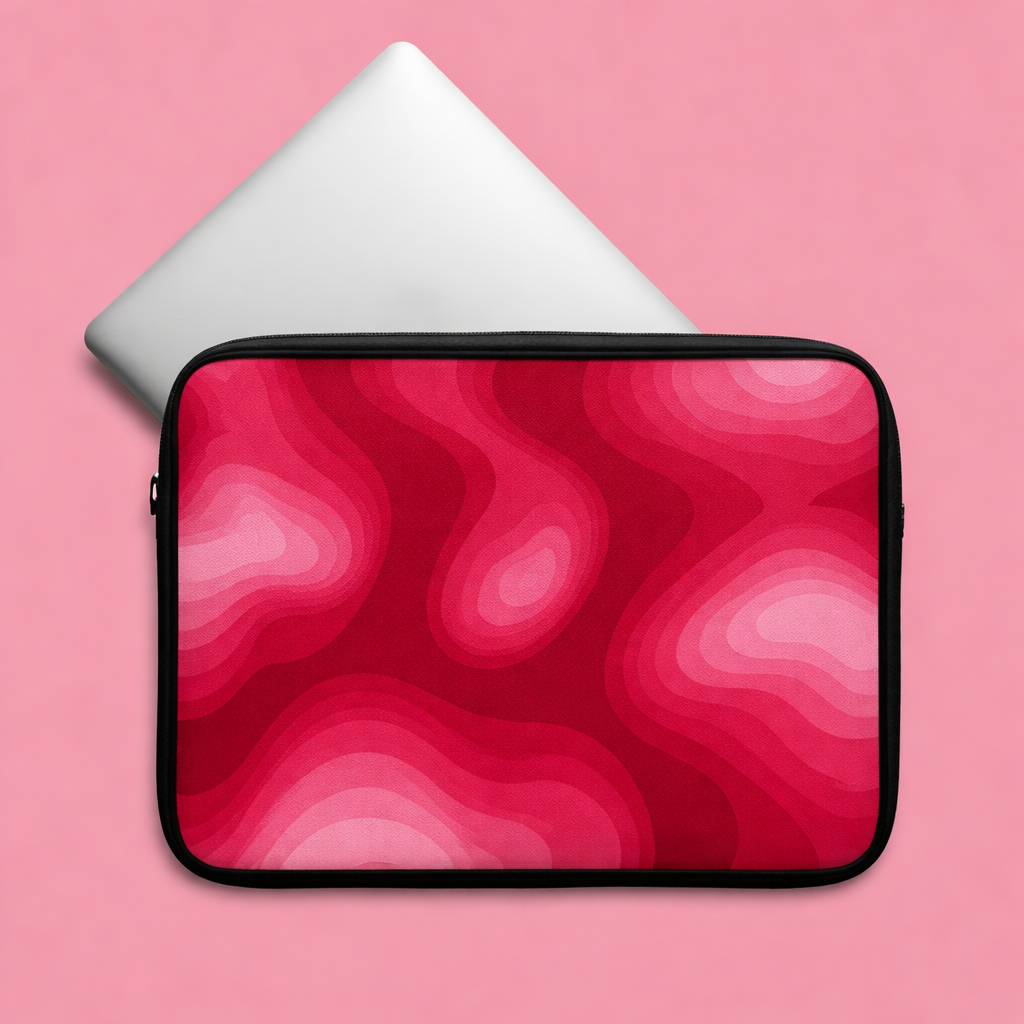Crimson Flow Abstract