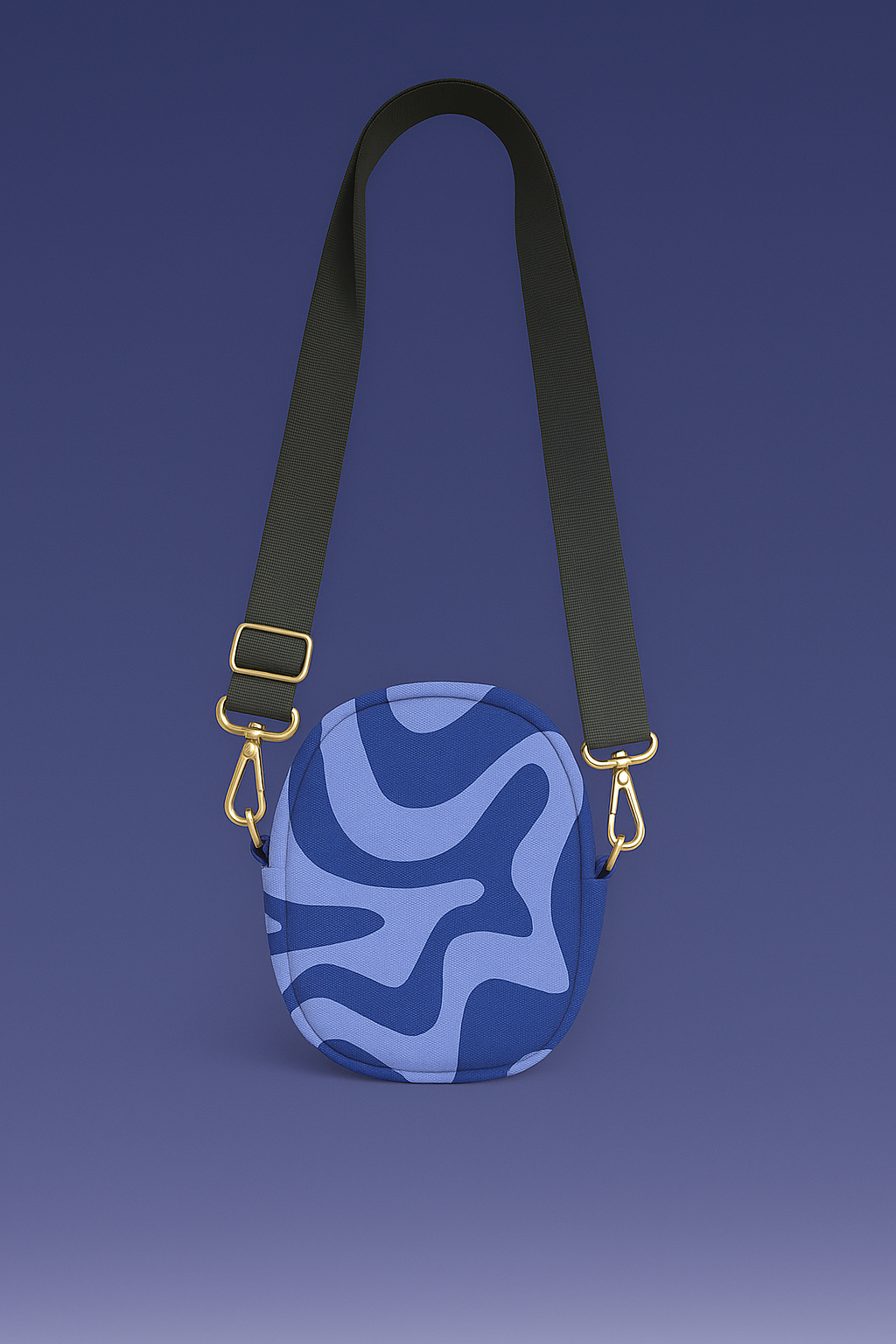 Blue Fluid Motion Mini Bag