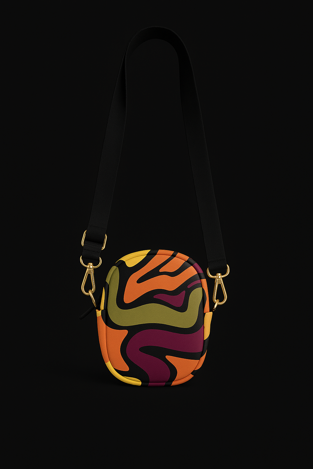 Midnight Lava Swirl Mini Bag
